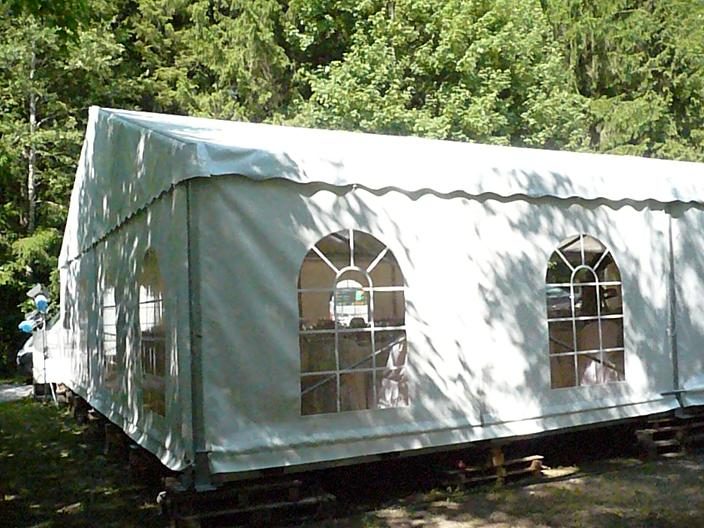 Partyzelt 10m breit: Hochzeit in der Höhlmühle 2009 (5)
