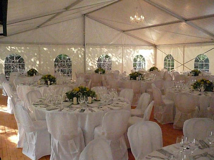 Partyzelt 10m breit: Hochzeit in der Höhlmühle 2009 (6)