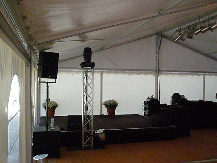 Partyzelt 10m breit: Hochzeit in der Höhlmühle 2009 (10)
